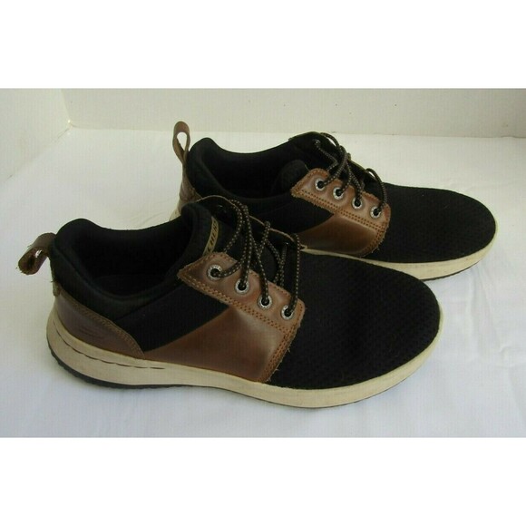 Skechers Sneakers Memory Foam Black Tan Leather Classic Fit Air Cooled Womens 8 - Picture 7 of 7